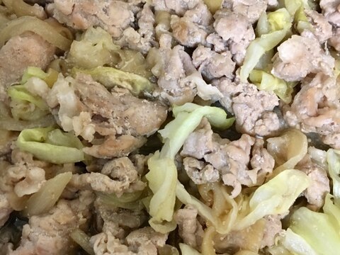 豚肉レモン醤油炒め！